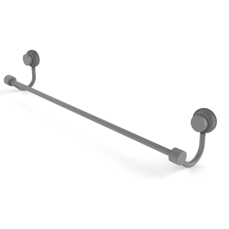 Allied Brass Venus Collection 18 Inch Towel Bar with Twist Accent 421T-18-GYM