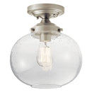 Kichler Avery 1 Light Semi Flush Brushed Nickel 42296NI