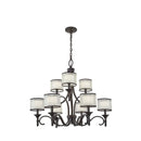 Kichler Lacey 9 Light Chandelier Mission Bronze 42382MIZ