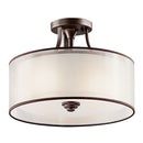 Kichler Lacey 3 Light Semi Flush Mission Bronze 42386MIZ