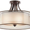 Kichler Lacey 4 Light Semi Flush Antique Pewter 42387AP