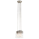 Kichler Brinley 7.75" 3 Light Pendant with Clear Glass Brushed Nickel 42869NI