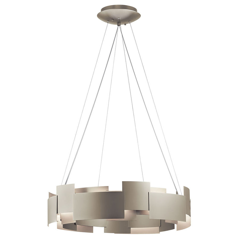 Kichler Moderne 26.5" LED Chandelier Satin Nickel 42992SNLED