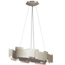 Kichler Moderne 16.25" LED Oval Chandelier Satin Nickel 42993SNLED