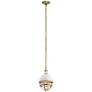 Kichler Tollis 12.5" 1 Light Mini Pendant Natural Brass 43011NBR