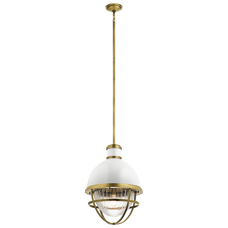 Kichler Tollis 23.75" 1 Light Foyer Pendant Natural Brass 43012NBR