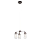 Kichler Braelyn 3 Light Convertible Chandelier Olde Bronze 43057OZ