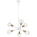 Kichler Armstrong 6 Light Chandelier White 43095WH