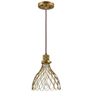 Kichler Devin 7.75" 1 Light Mini Pendant Natural Brass 43127NBR