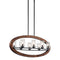 Kichler Grand Bank Oval 8 Light Chandelier Auburn Stain 43191AUB