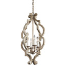 Kichler Hayman Bay 4 Light Foyer Pendant Distressed Antique White 43255DAW