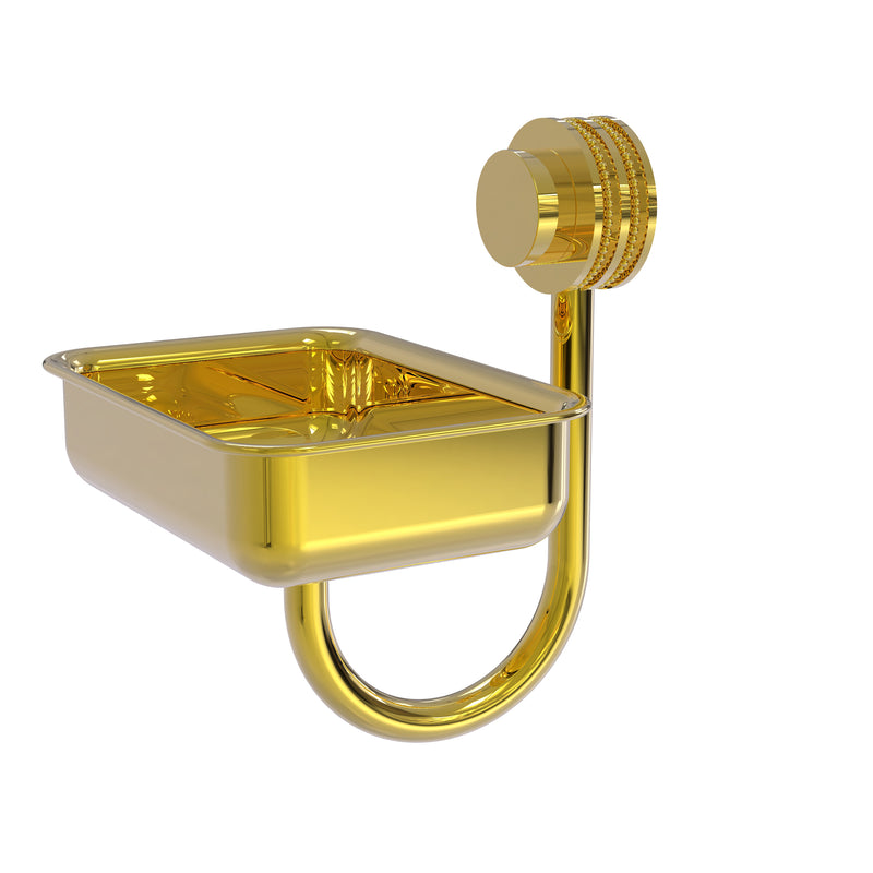 Allied Brass Venus Collection Wall Mounted Soap Dish with Dotted Accents 432D-PB