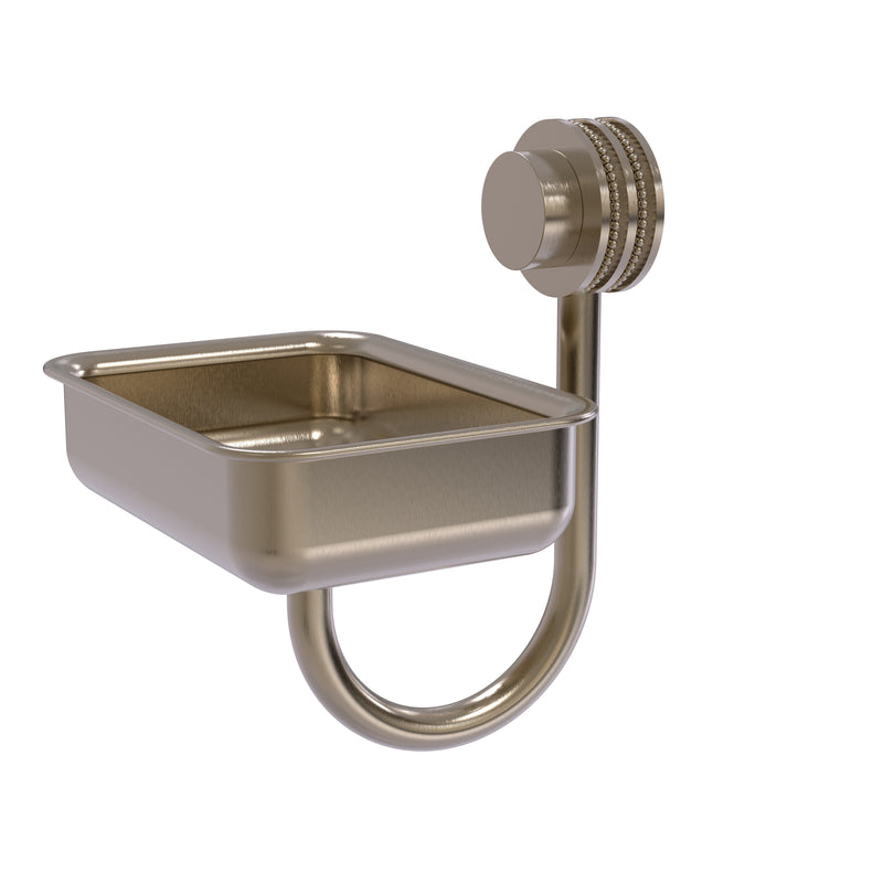 Allied Brass Venus Collection Wall Mounted Soap Dish with Dotted Accents 432D-PEW