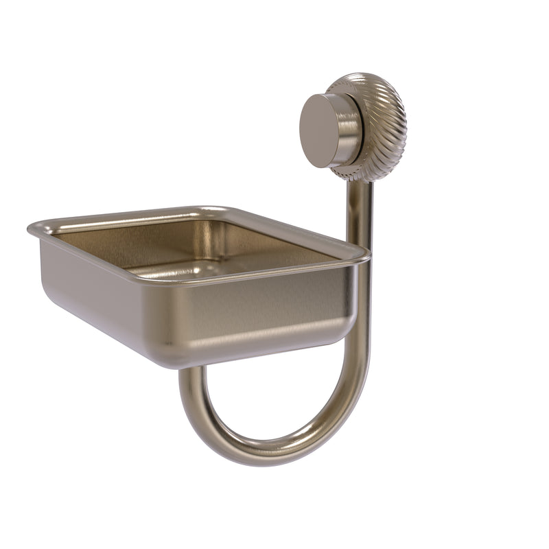 Allied Brass Venus Collection Wall Mounted Soap Dish with Twisted Accents 432T-PEW