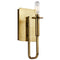 Kichler Alden 1 Light Wall Sconce Natural Brass 43363NBR