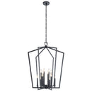 Kichler Abbotswell 12 Light Foyer Chandelier Black 43496BK