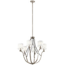 Kichler Thisbe 27.5" 6 Light Chandelier Classic Pewter 43532CLP