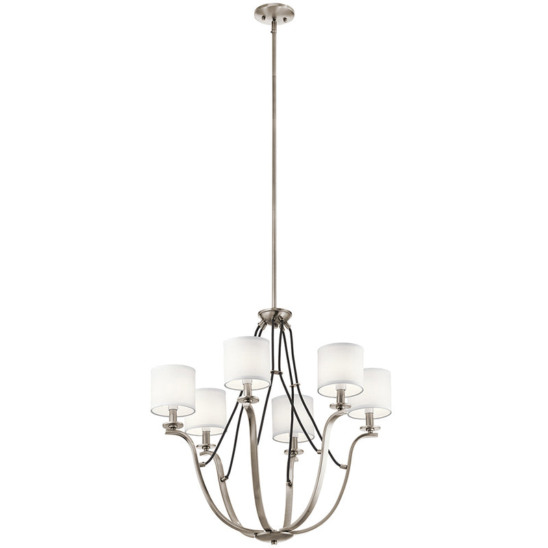 Kichler Thisbe 27.5" 6 Light Chandelier Classic Pewter 43532CLP