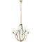 Kichler Thisbe 27.5" 6 Light Chandelier Natural Brass 43532NBR