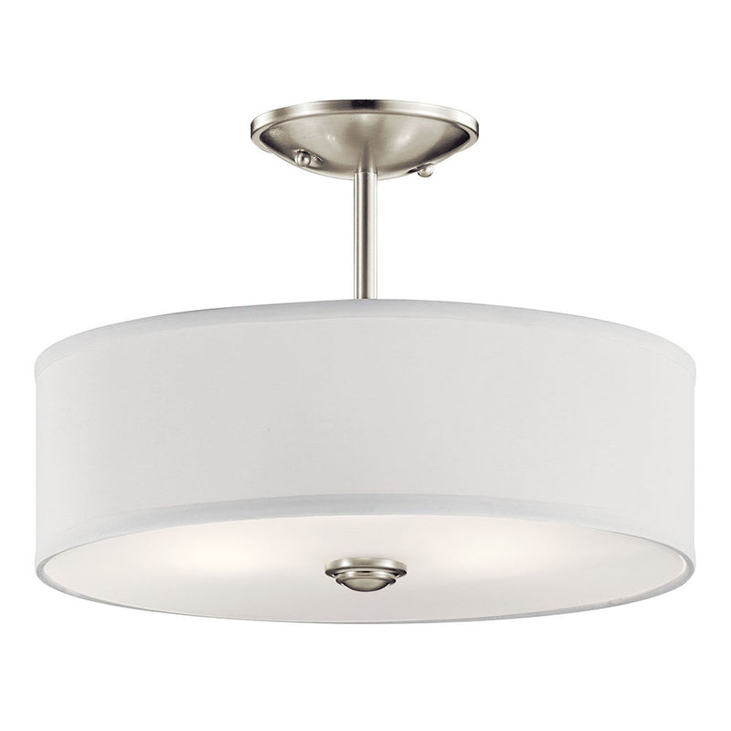 Kichler Shailene 3 Light Convertible Pendant Brushed Nickel 43675NI