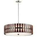 Kichler Cirus 5 Light Convertible Pendant Auburn Stain 43754AUB