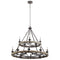 Kichler Taulbee 15 Light Chandelier Weathered Zinc 43826WZC