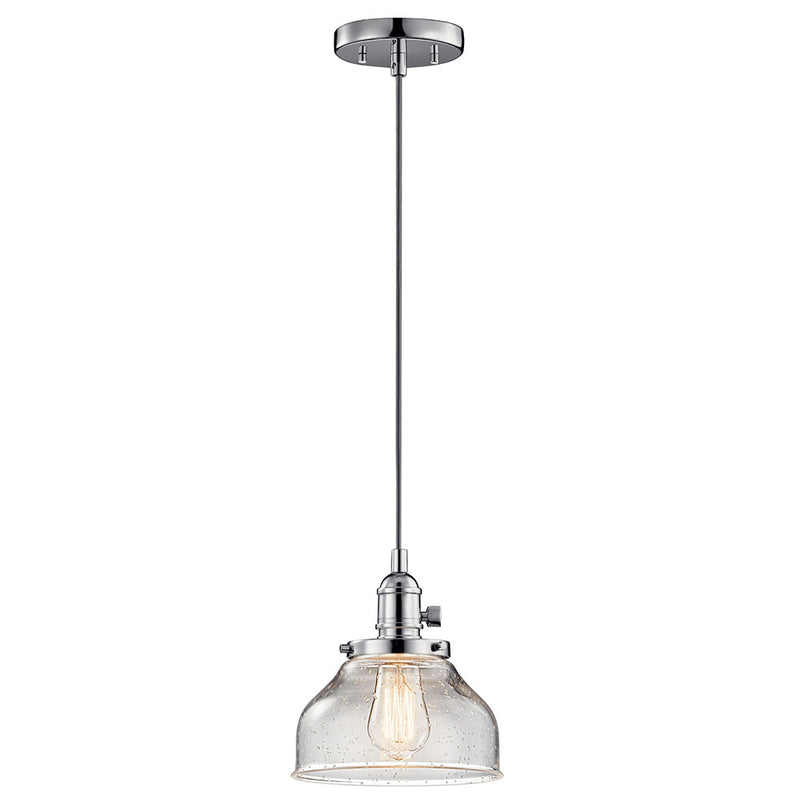 Kichler Avery 1 Light Bell Mini Pendant Chrome 43850CH