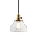 Kichler Avery 1 Light Bell Mini Pendant Natural Brass 43850NBR