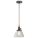 Kichler Avery 1 Light Cone Mini Pendant Olde Bronze 43851OZ