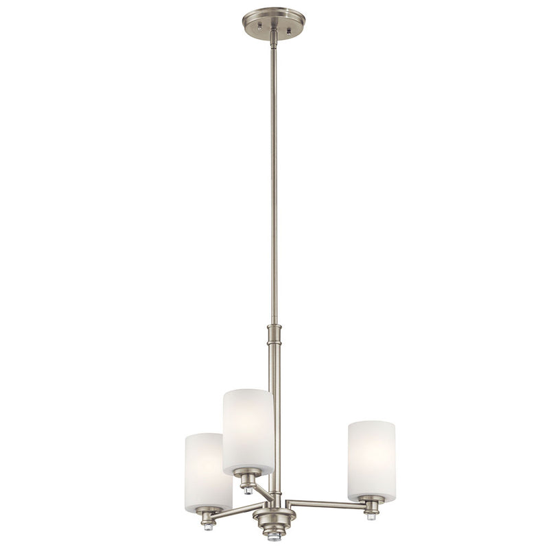 Kichler Joelson 3 Light Chandelier Brushed Nickel 43922NI