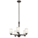 Kichler Joelson 5 Light Chandelier with LED Bulbs Olde Bronze 43923OZL18