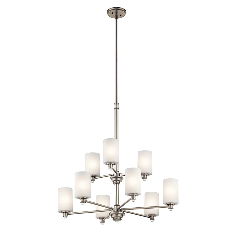 Kichler Joelson 9 Light Chandelier Brushed Nickel 43924NIL18