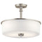 Kichler Joelson 3 Light Convertible Pendant Brushed Nickel 43925NI