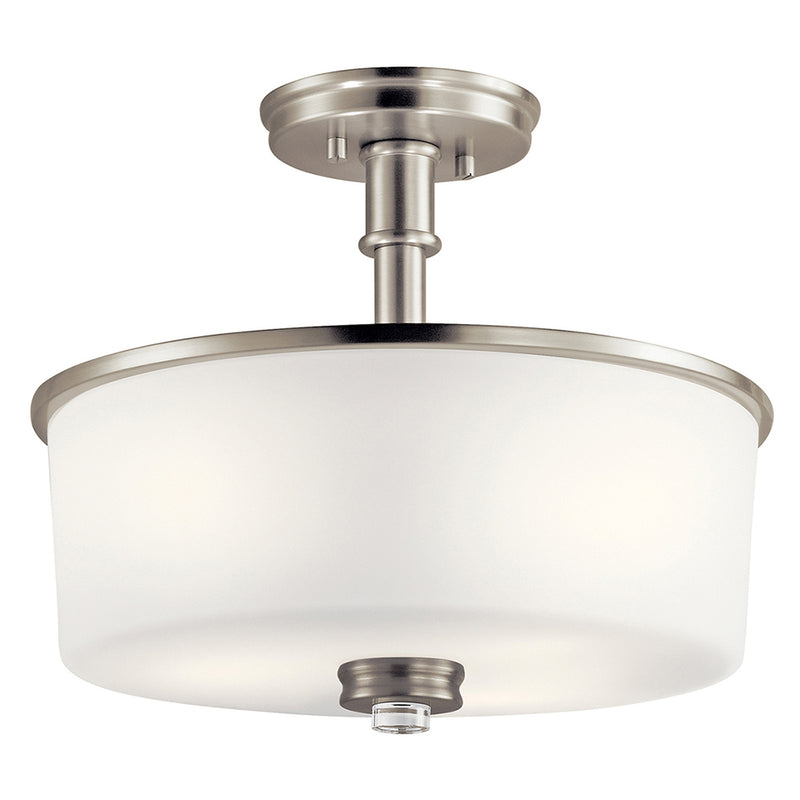 Kichler Joelson 3 Light Semi Flush Brushed Nickel 43926NIL18