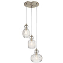 Kichler Riviera 3 Light Pendant Brushed Nickel 43952NI