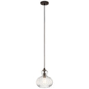 Kichler Riviera 8.75" 1 Light Mini Pendant Olde Bronze 43956OZ