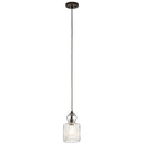 Kichler Riviera 5.75" 1 Light Mini Pendant Olde Bronze 43957OZ