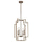 Kichler Downtown Deco Large 4 Light Foyer Pendant Polished Nickel 43965PN