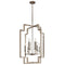 Kichler Downtown Deco 8 Light Foyer Chandelier Polished Nickel 43966PN