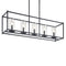 Kichler Crosby 5 Light Linear Chandelier Black 43995BK