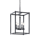 Kichler Crosby 4 Light Foyer Pendant Black 43998BK