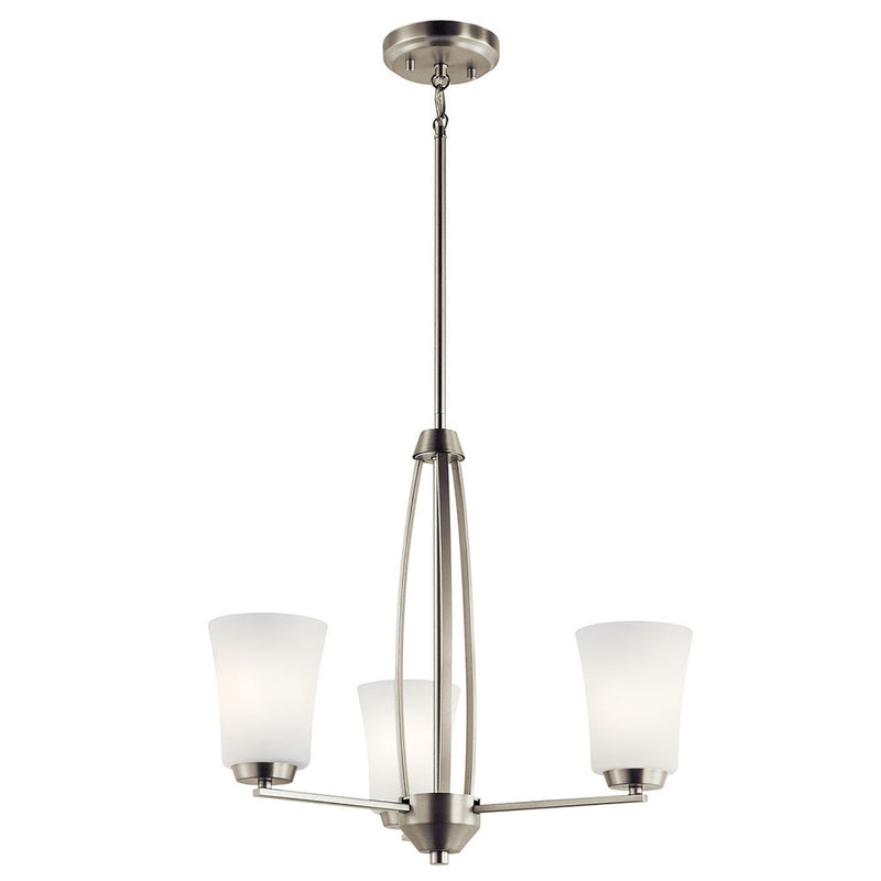 Kichler Tao 3 Light Chandelier Brushed Nickel 44050NI