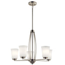 Kichler Tao 5 Light Chandelier Brushed Nickel 44051NI