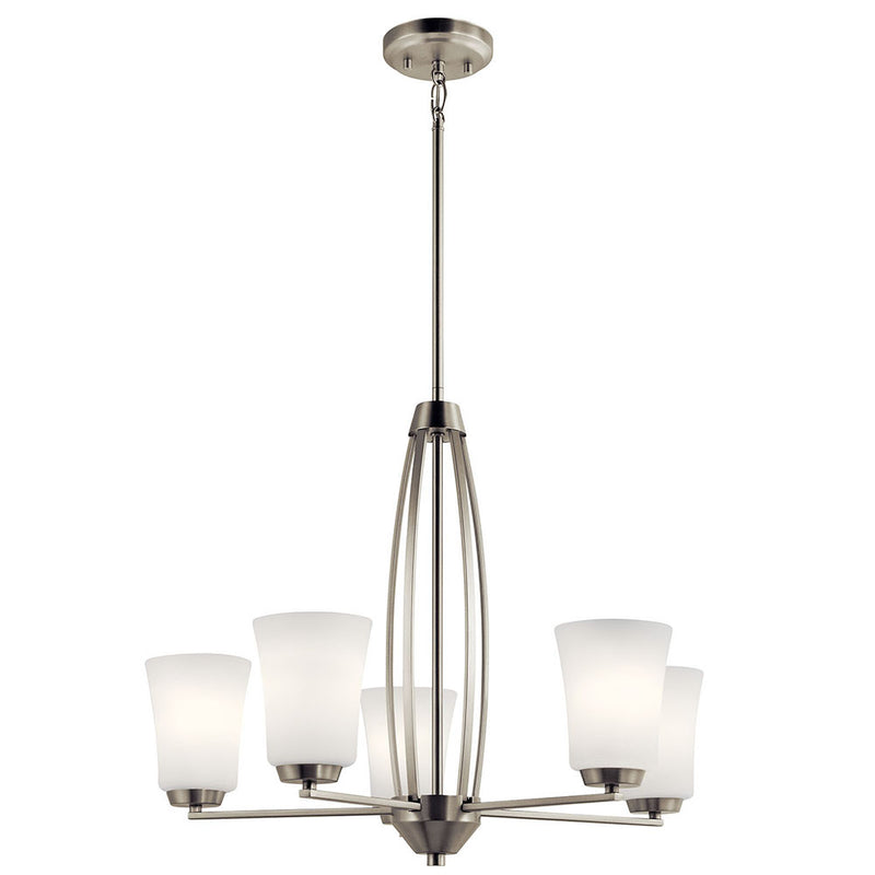 Kichler Tao 5 Light Chandelier Brushed Nickel 44051NI