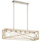 Kichler Moorgate 7 Light Linear Chandelier Distressed Antique White 44082DAW