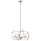 Kichler Downtown Deco 6 Light Convertible Chandelier Polished Nickel 44128PN