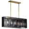 Kichler Linara 5 Light Linear Chandelier Black 44168BK