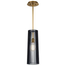 Kichler Linara 1 Light Pendant Black 44169BK