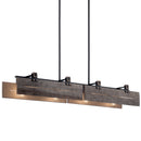 Kichler Ridgewood 59" 8 Light Linear Chandelier Textured Black 44181BKT