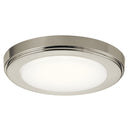 Kichler Zeo 3000K LED 7" Round Flush Mount Brushed Nickel 44244NILED30